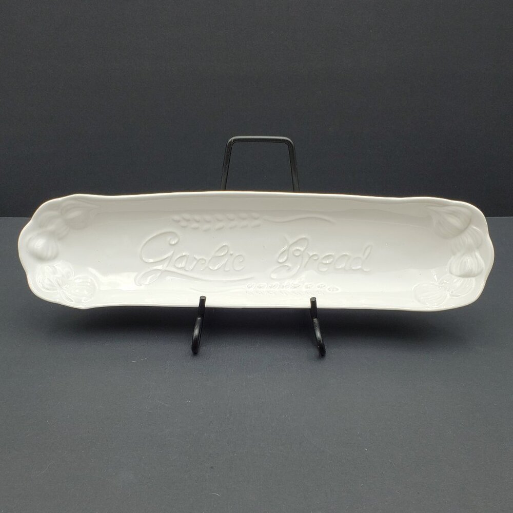 Casa-Nova Garlic Bread Tray Casa Nova Appetizer Plate Cheese Cracker Oblong Dish